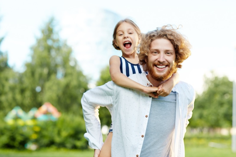 Happy family enjoying quality time together outdoors